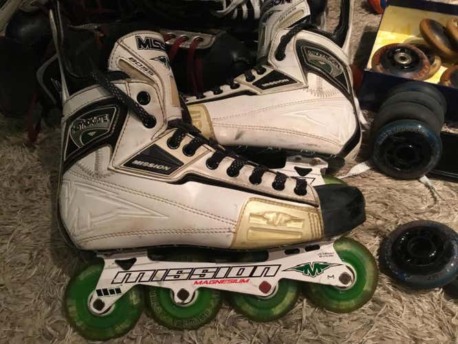 Mission Boss syndicate inline hockey Skates Senior Size 10