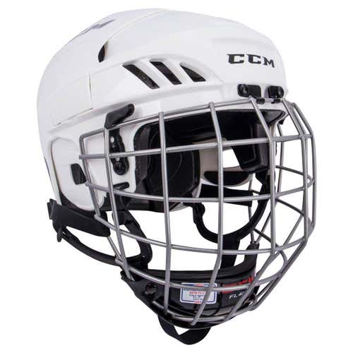 New CCM FL40 Helmet Combo White Medium