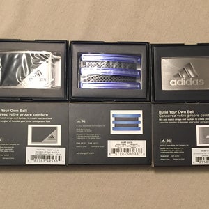 3 BRAND NEW Adidas Belt Buckles