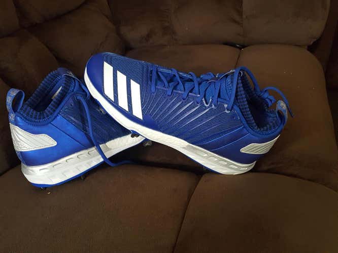 New Adidas 3 Stripe Life Metal Cleats 10