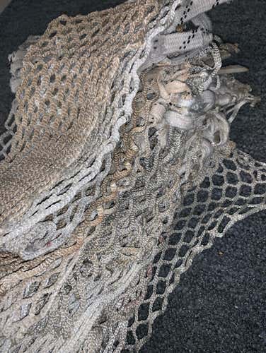 15 Piece Used Lacrosse Mesh Lot