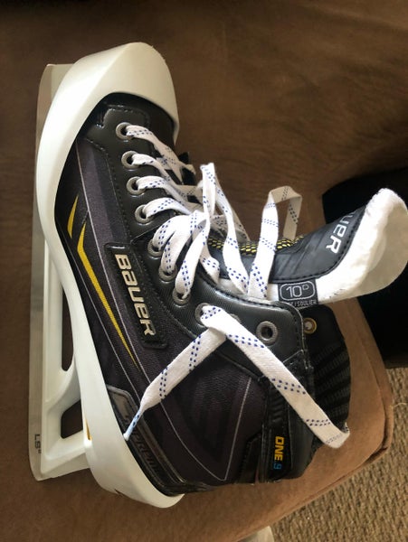 Black Bauer One.9 Goalie Skates Size 10D