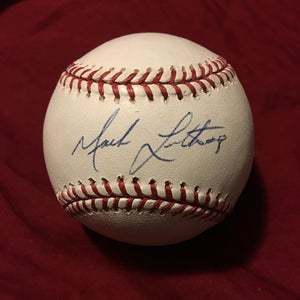 2005 Mark Loretta MLB Authenticated Autographed Signed Baseball Ball Padres Red Sox Astros