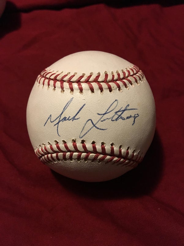 2005 Mark Loretta MLB Authenticated Autographed Signed Baseball Ball Padres Red Sox Astros