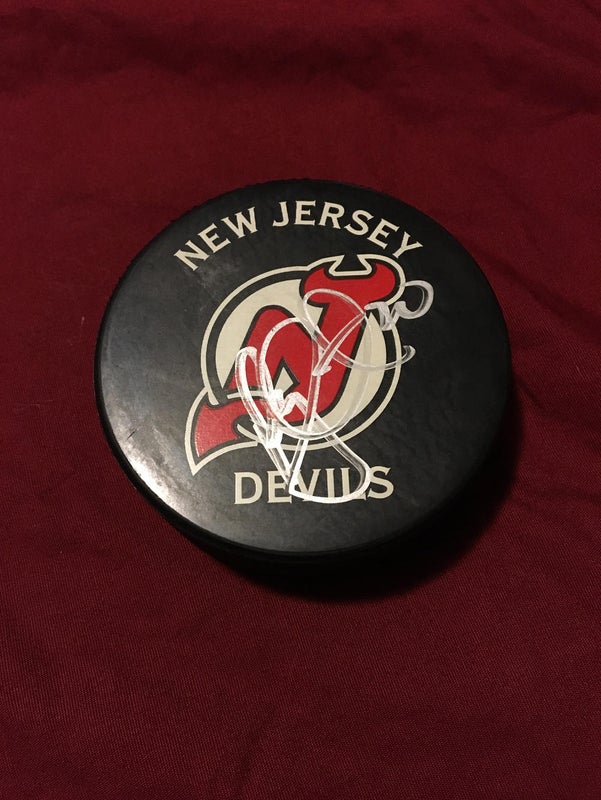 Ryan Carter Signed Autographed New Jersey Devils Hockey Puck With Team Issued Letter LOA