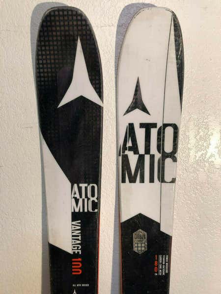 2017 Atomic Vantage 100 CTI Rocker Skis 180 cm. Atomic Bindings