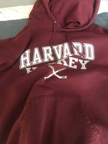 Harvard Hockey hoodie adult small