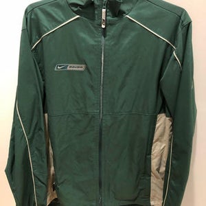 Hockey Coach's Jacket For On-Ice. Dark Green Color, Nike Bauer.