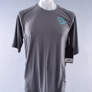 Race Face Podium Jersey SS Men's Large Gray MTB Mountain Bike XC Enduro Tee