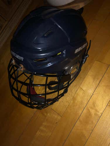 Good Condition Bauer Helmet With Ccm Cage