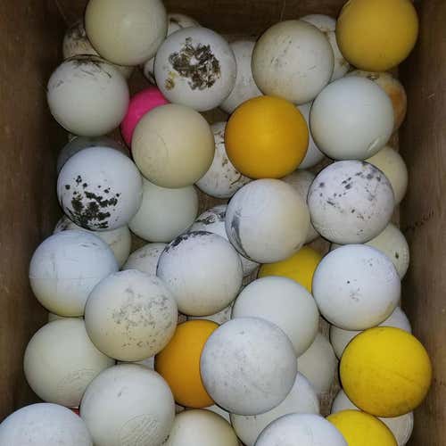 25 Assorted Fair Condition Lacrosse Balls