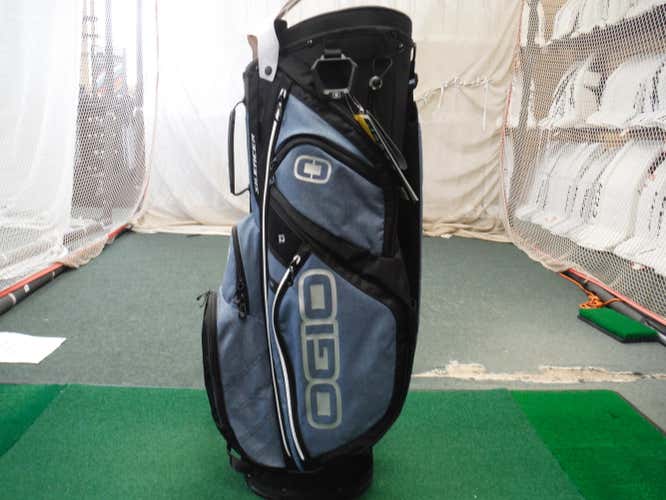 New Ogio Silencer Cart Bag - Blue Static