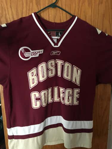 Boston College Eagles Hockey East Reebok Maroon Hockey Jersey