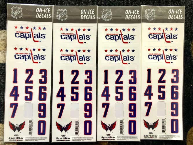 Capitals Retro NHL Helmet Decals
