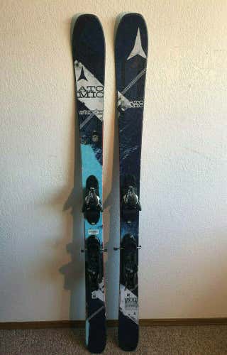 2017 Atomic Vantage 90 CTI Women's Rocker Skis 161 cm. Atomic Bindings NICE!