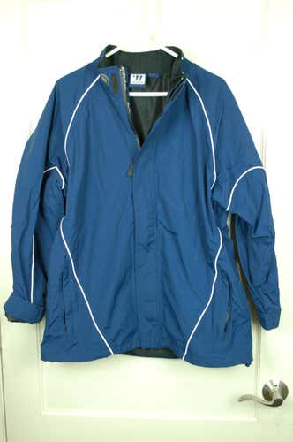 Warrior Hockey Lacrosse Mesh Lined Nylon Athletic Jacket Coat Adult Size: M