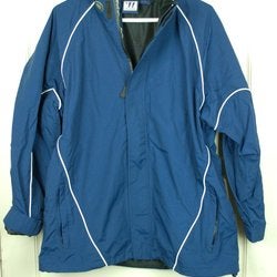 Warrior Hockey Lacrosse Mesh Lined Nylon Athletic Jacket Coat Adult Size: M