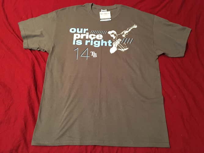 David Price Tampa Bay Rays “Our Price Is Right” XL T-Shirt SGA NEW - Dodgers Vanderbilt