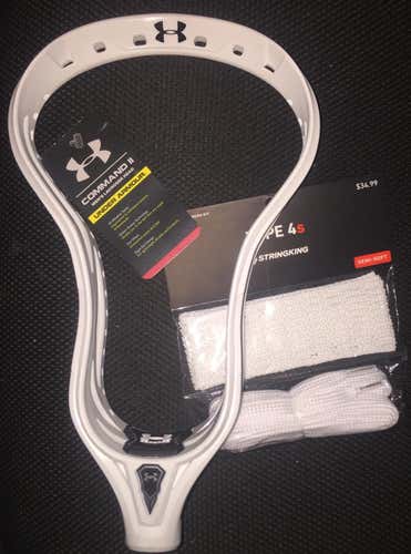 New Under Armour Command 2 Lacrosse Head with Mesh! No Trades