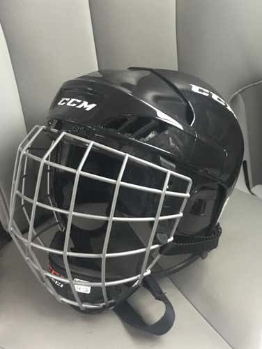 CCM Fitlite FL40 Ice/Roller Hockey Helmet Combo W/Cage Senior Medium