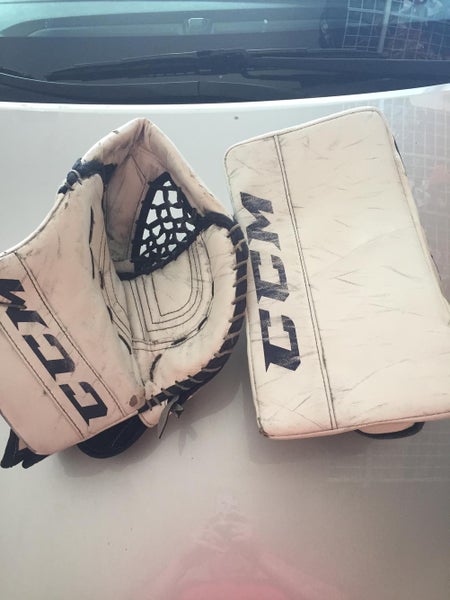 CCM Retro Flex III Pro Goalie Glove & Blocker Regular Senior Pro Stock