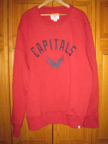 Washington Capitals '47 Brand hockey sweatshirt men's XXL red NWOT NEW