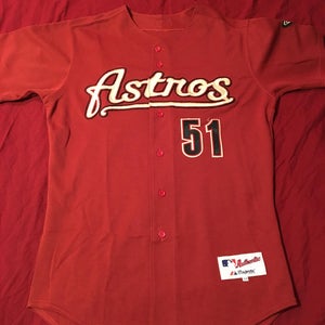 Wandy Rodriguez Houston Astros Game Used MLB Majestic Has Jersey Size 44