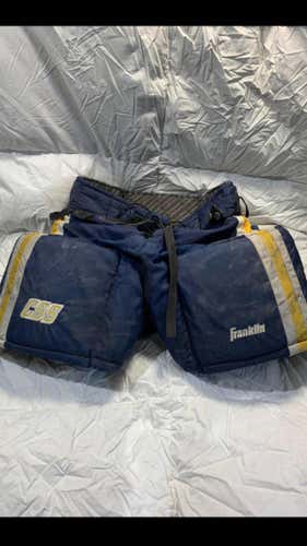 Blue Hockey Goalie Pants. Adjustable