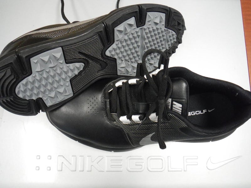 New Men's Nike Explorer SL Spikeless Golf Shoes - 9.5W - Black