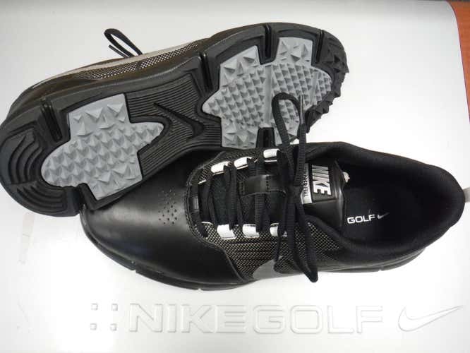 New Men's Nike Explorer SL Spikeless Golf Shoes - 10.0M - Black