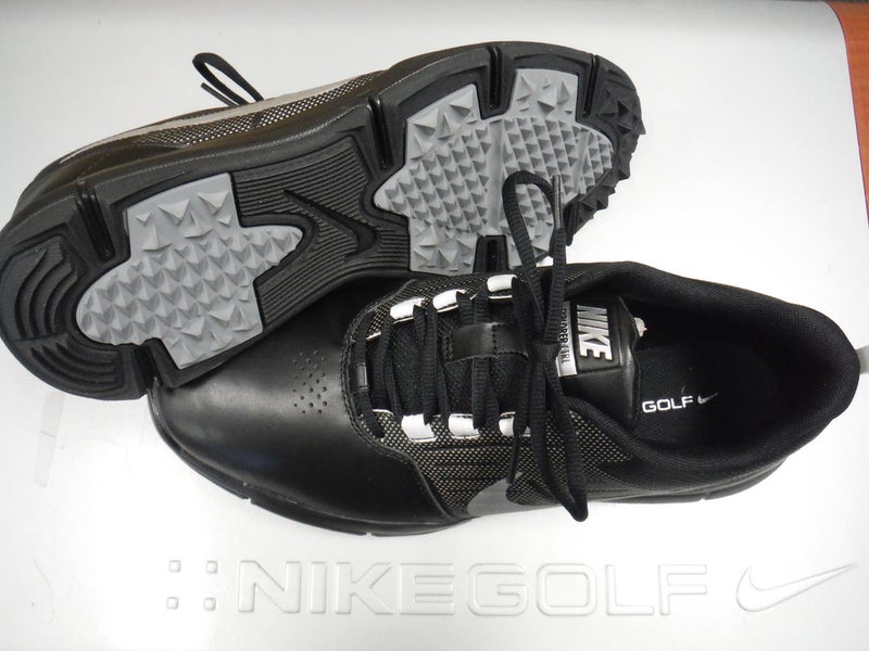 New Men's Nike Explorer SL Spikeless Golf Shoes - 10.0M - Black