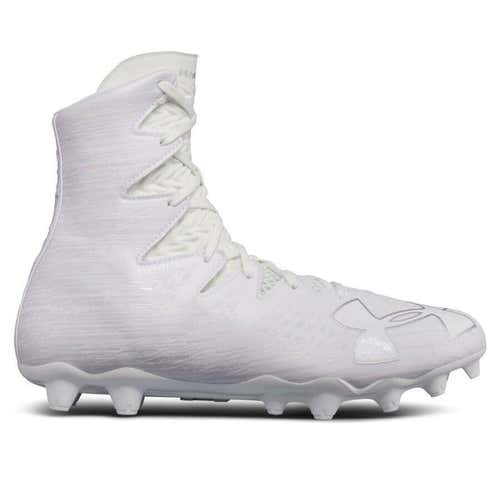 Under Armour UA Highlight MC sz 11.5 White 1297358 100 Lacrosse Football Cleat