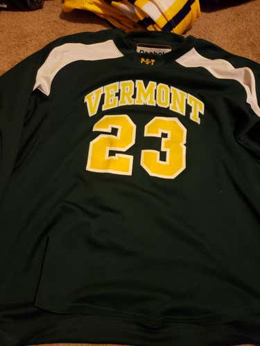 Vermont practice jersey and Michigan pants