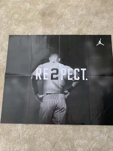 Rare Derek Jeter Re2pect Poster Jumpman