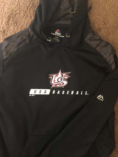 USA Baseball Majestic Hoodie (Large)