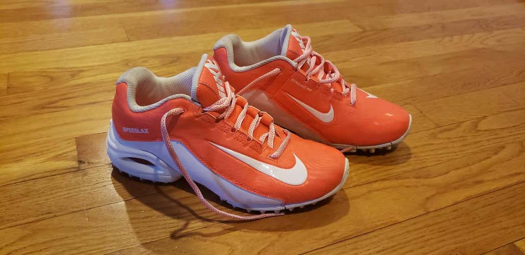 Nike Speedlax Turf Shoes - Neon Orange - Worn 3x