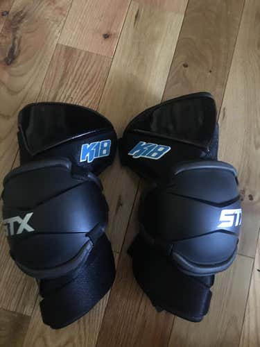 STX K18 Lacrosse Arm Pads Elbow Guards Senior (Adult) Small, Black