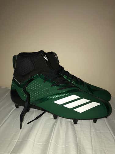 Brand New Mid Adizero 7.0 Green Lacrosse cleats
