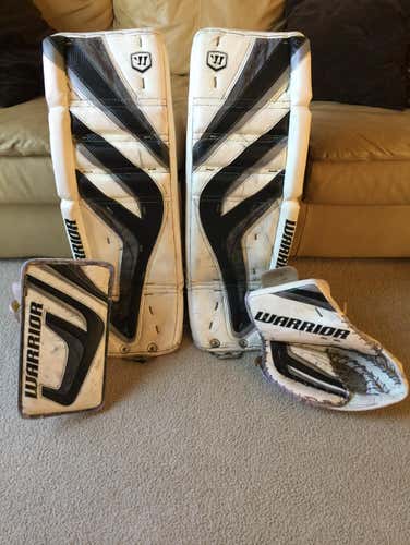 Warrior Messiah Goalie Pads, Glove, And Blocker