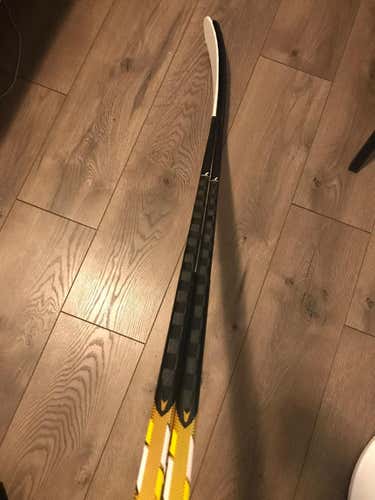 New CCM Super Tacks AS1 Stick Righty Toe Senior