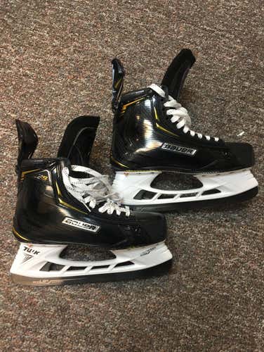 Brand New Custom Bauer Supreme 2S Pro Skates Size 8EE $825.00 Black Supreme Felt Tongue w/speed plat