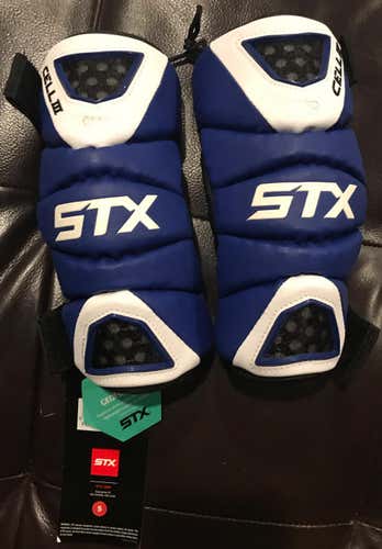 STX Lacrosse Cell 3 Arm Pad New Nwt Lax Lacrosse Blue Small