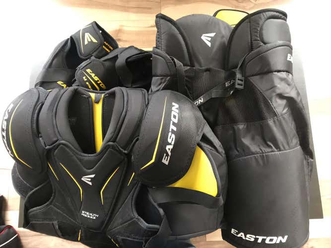 Easton Stealth And RS Bundle Of Gear. Shoulder Pads, Elbow Pads And Pants