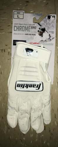 Franklin Large White Batting Gloves