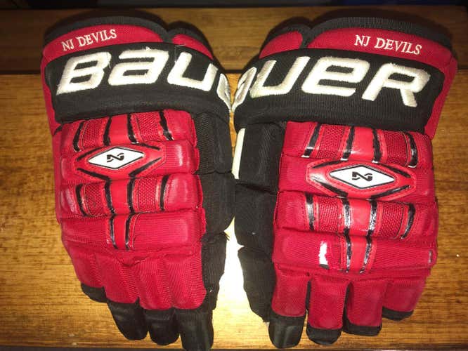 Bauer Pro Stock NJ Devils Gloves