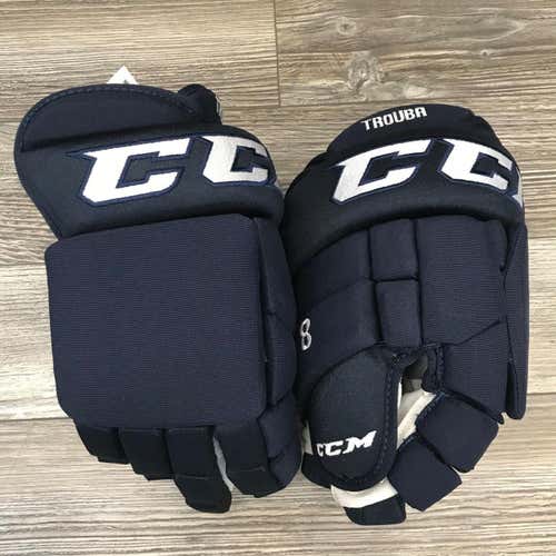 NEW! CCM BRANDED SHER-WOOD BPM120 WINNIPEG JETS NHL PRO STOCK GLOVES 14" NAVY