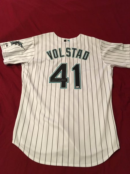 Chris Volstad #41 Florida Marlins Jersey Signed Autographed MLB  Authenticated Majestic Size 48