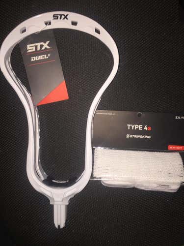 New!  STX Duel 2 Lacrosse Head with mesh!!    No Trades