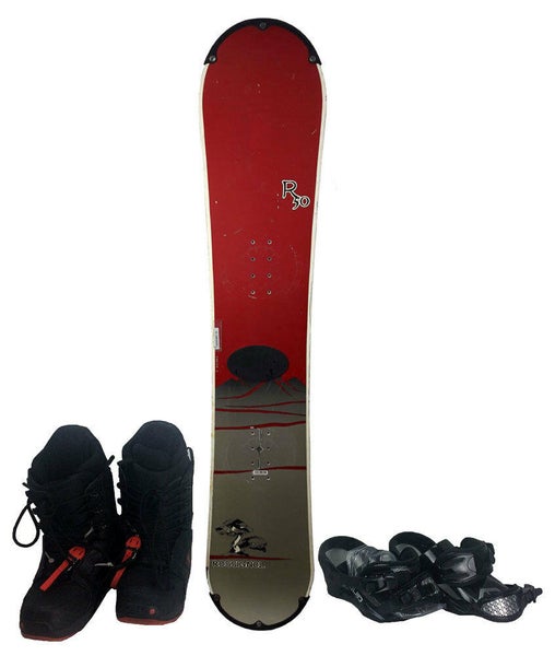 Rossignol R50 Snowboard 150 cm with Boots and Bindings - Red/Gray - USED