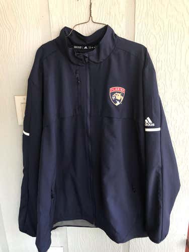Men's Florida Panthers Fanatics Branded Navy Authentic Pro Rinkside Full-Zip Jacket